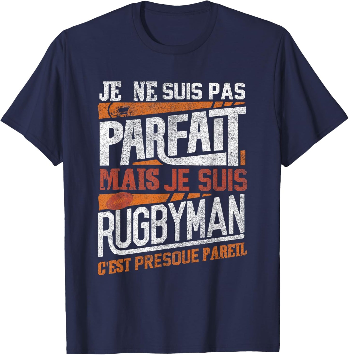 Rugby Shirt Men Children Gift Rugby Player , Black T-Shirt - T-Shirt | Navy