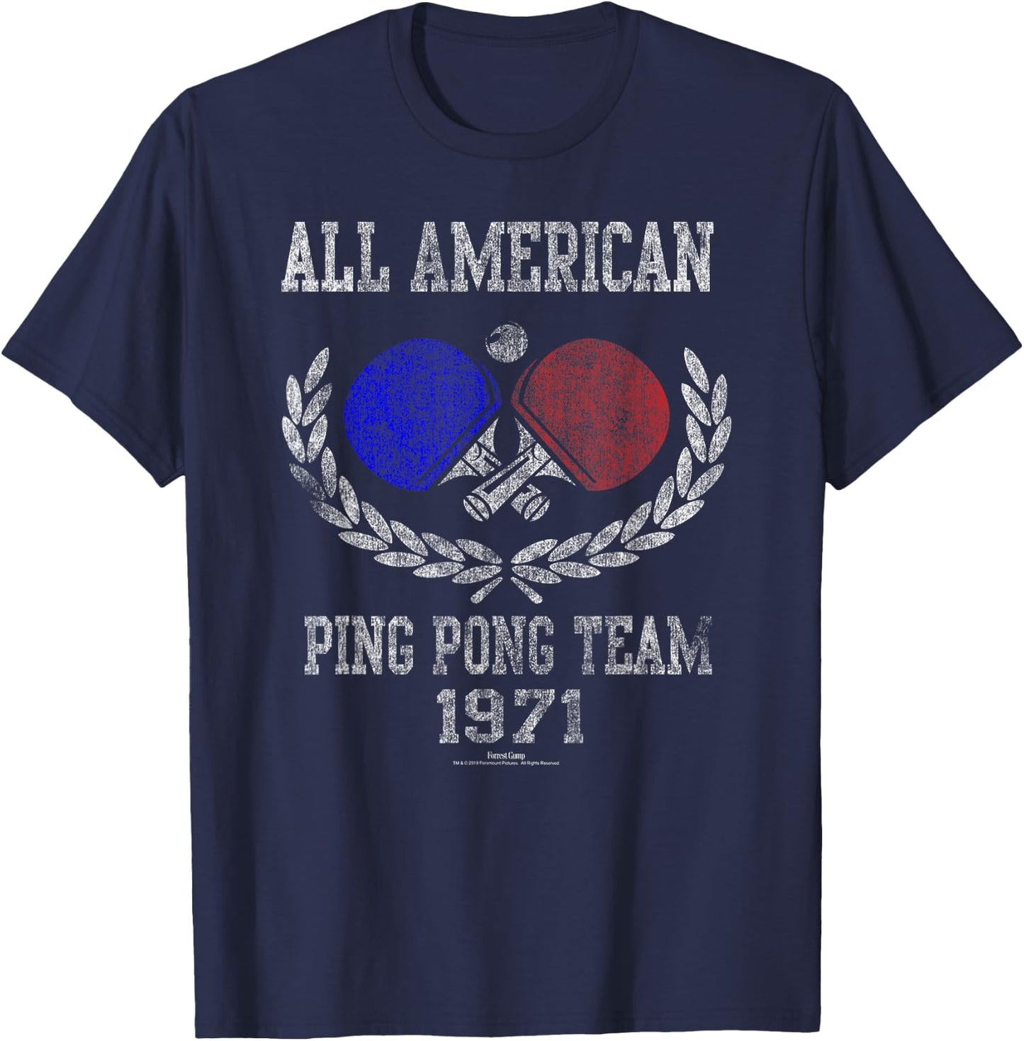 Forrest Gump Ping Pong T-Shirt - T-Shirt | Navy