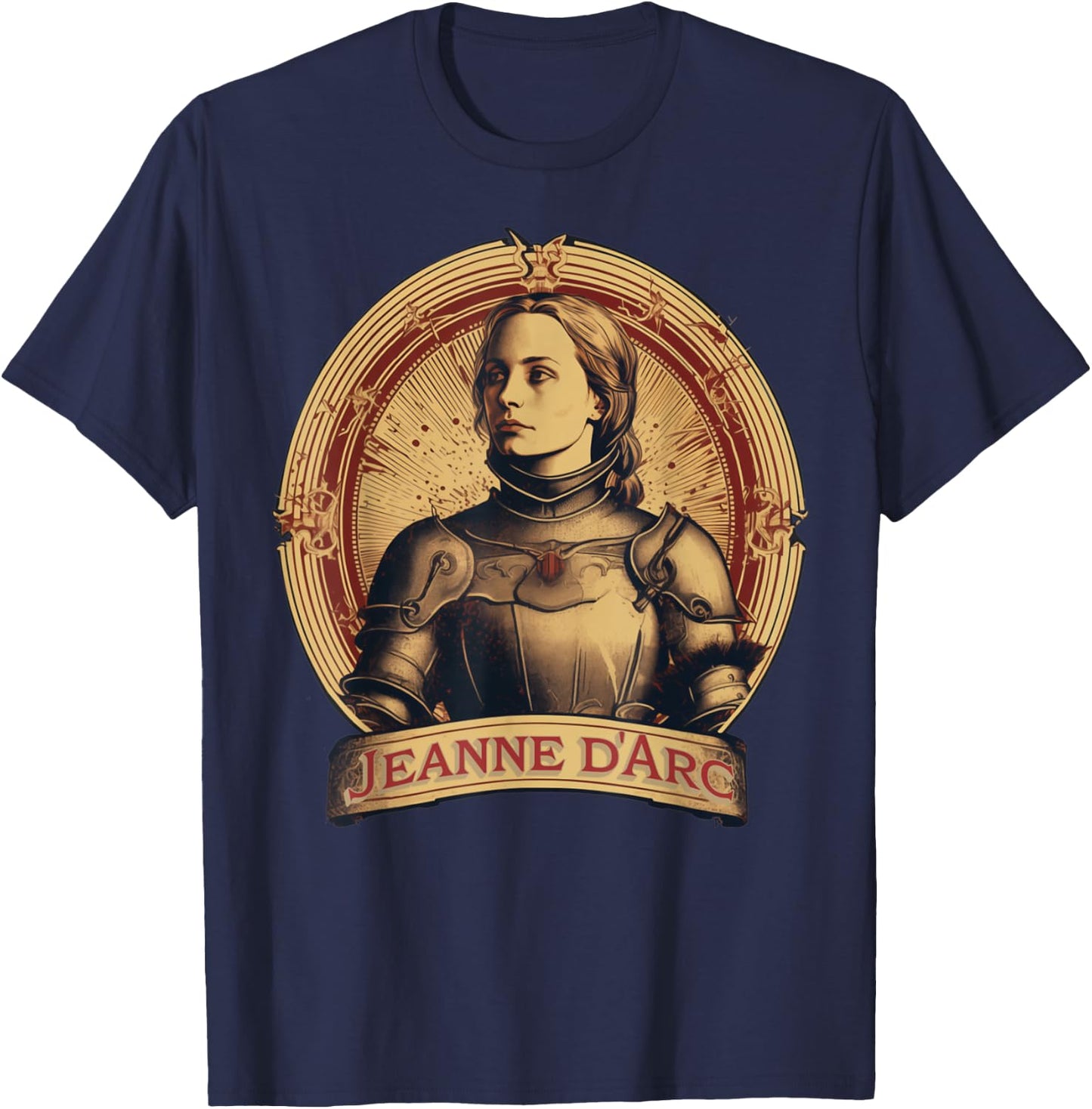 Jeanne d'Arc Jeanne d'Arc Poster Vintage , black T-Shirt - T-Shirt | Navy