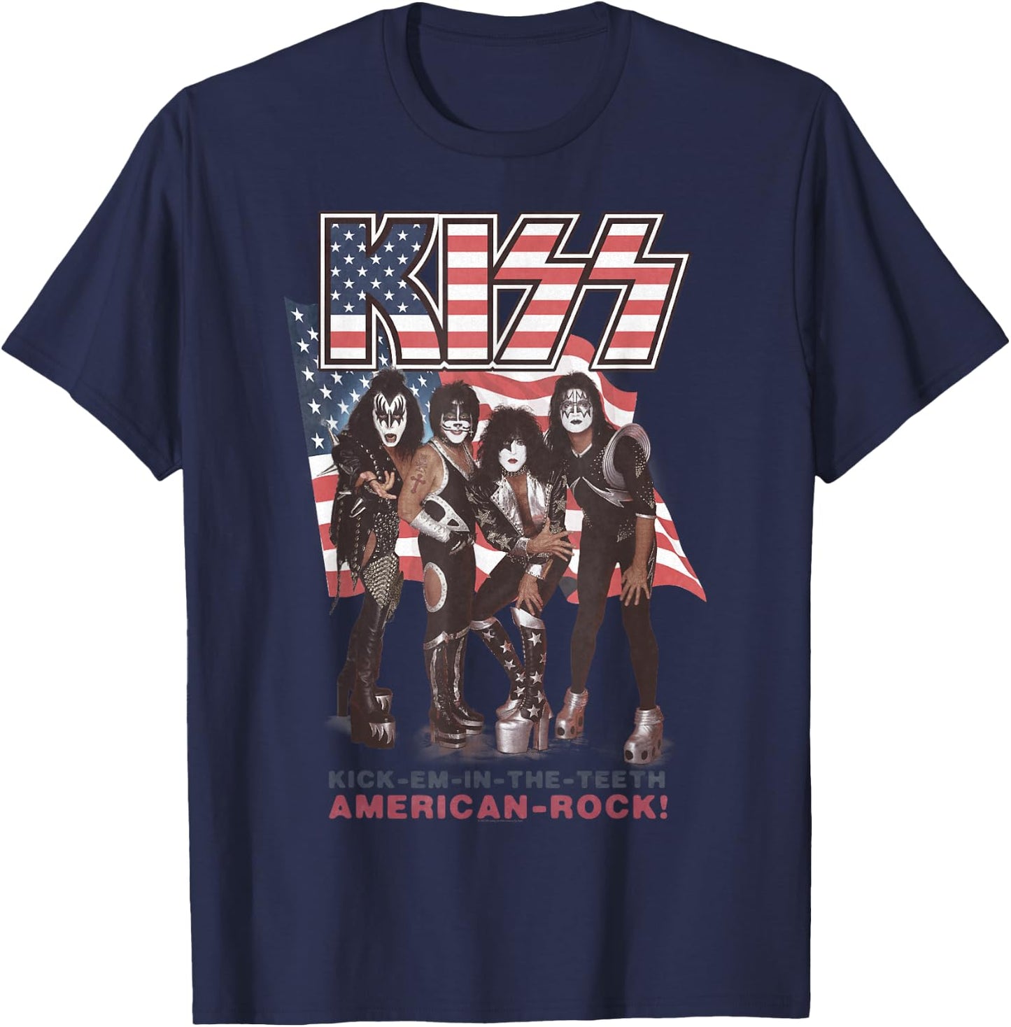 KISS - Kick Em in The Teeth T-Shirt - T-Shirt | Navy