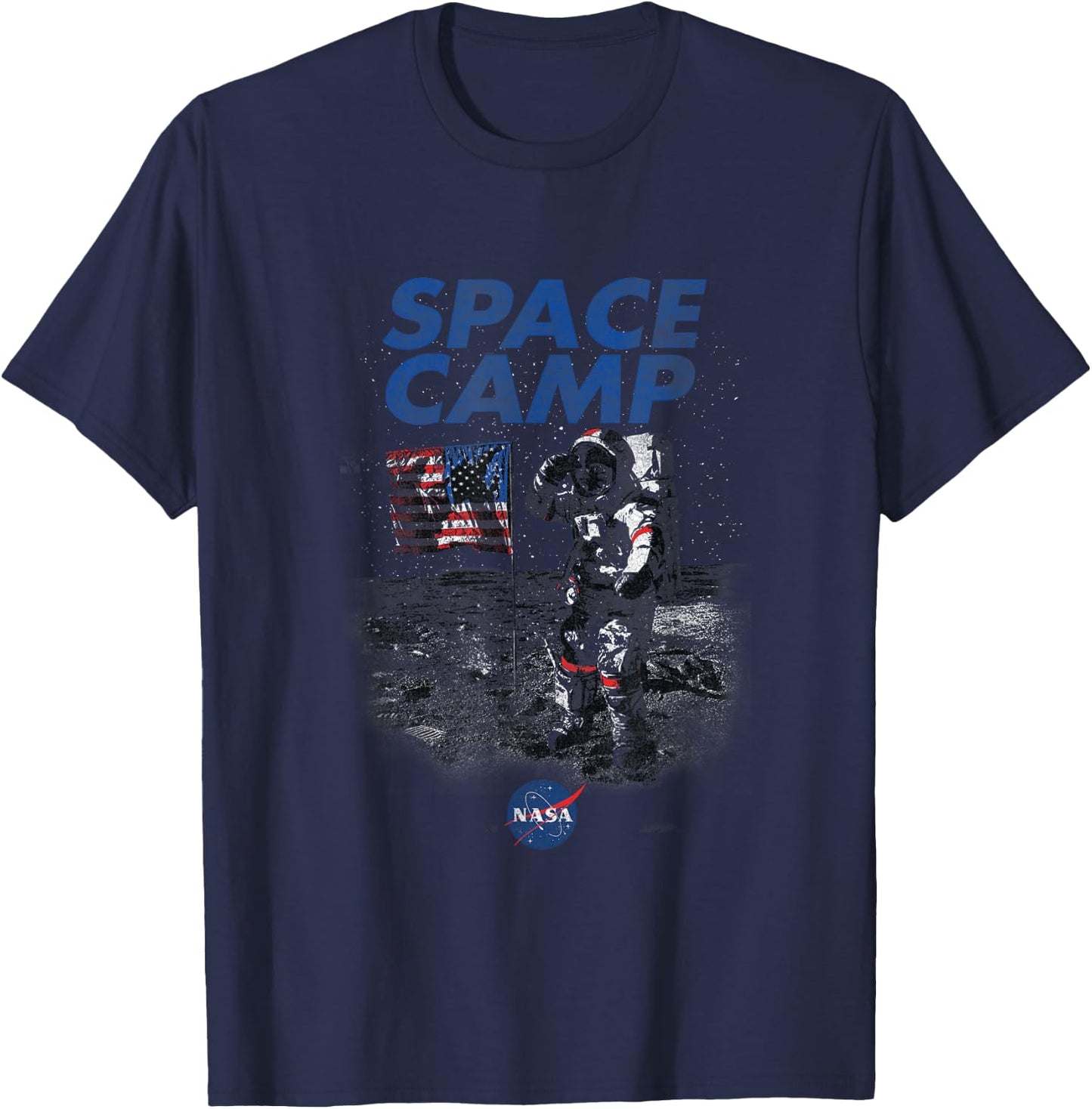 NASA Moon Landing Space Camp T-Shirt - T-Shirt | Navy