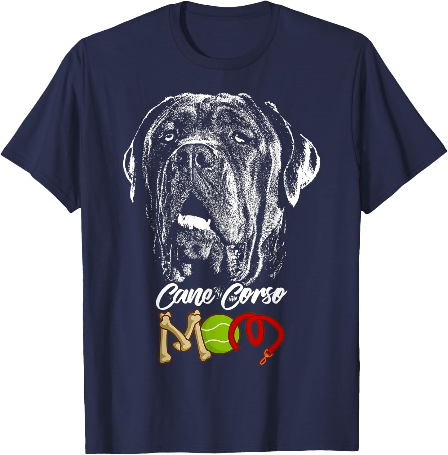 Cute Cane Corso Mom T-Shirt - T-Shirt | Navy