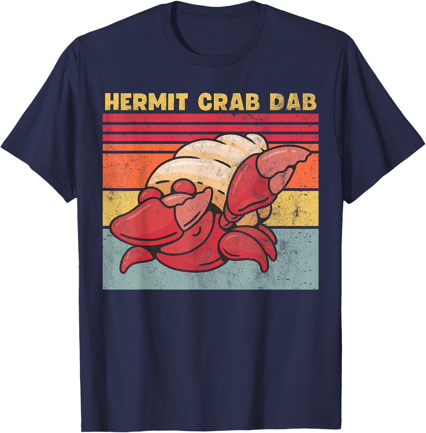 Hermit Crab Dab, Funny Hermit Crab T-Shirt - T-Shirt | Navy