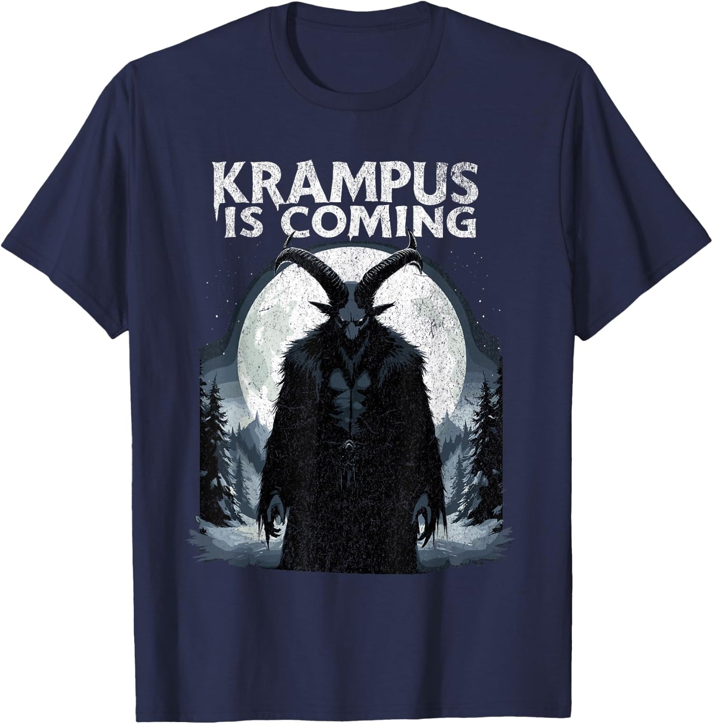 krampusnacht Christmas Xmas Krampus T-Shirt - T-Shirt | Navy