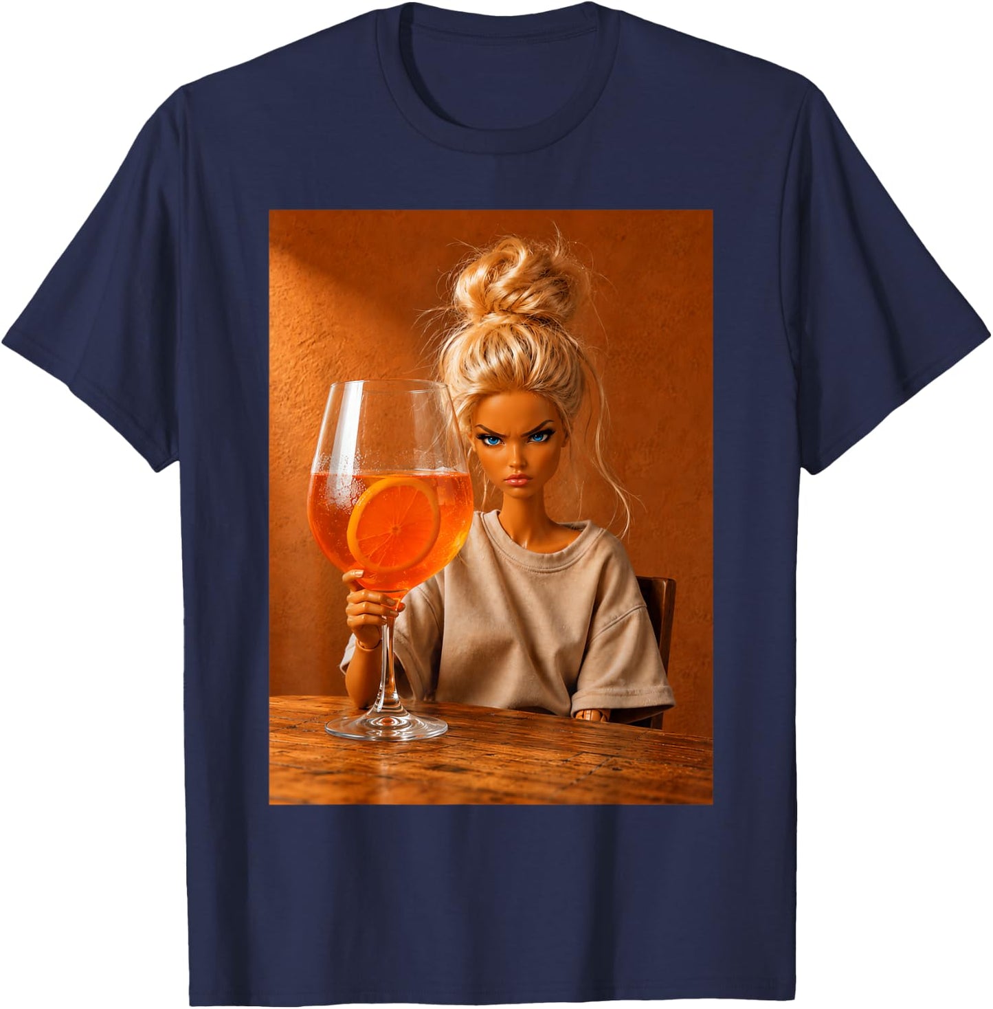 Sommer Fun Spritz Aperitif T-Shirt - T-Shirt | Navy