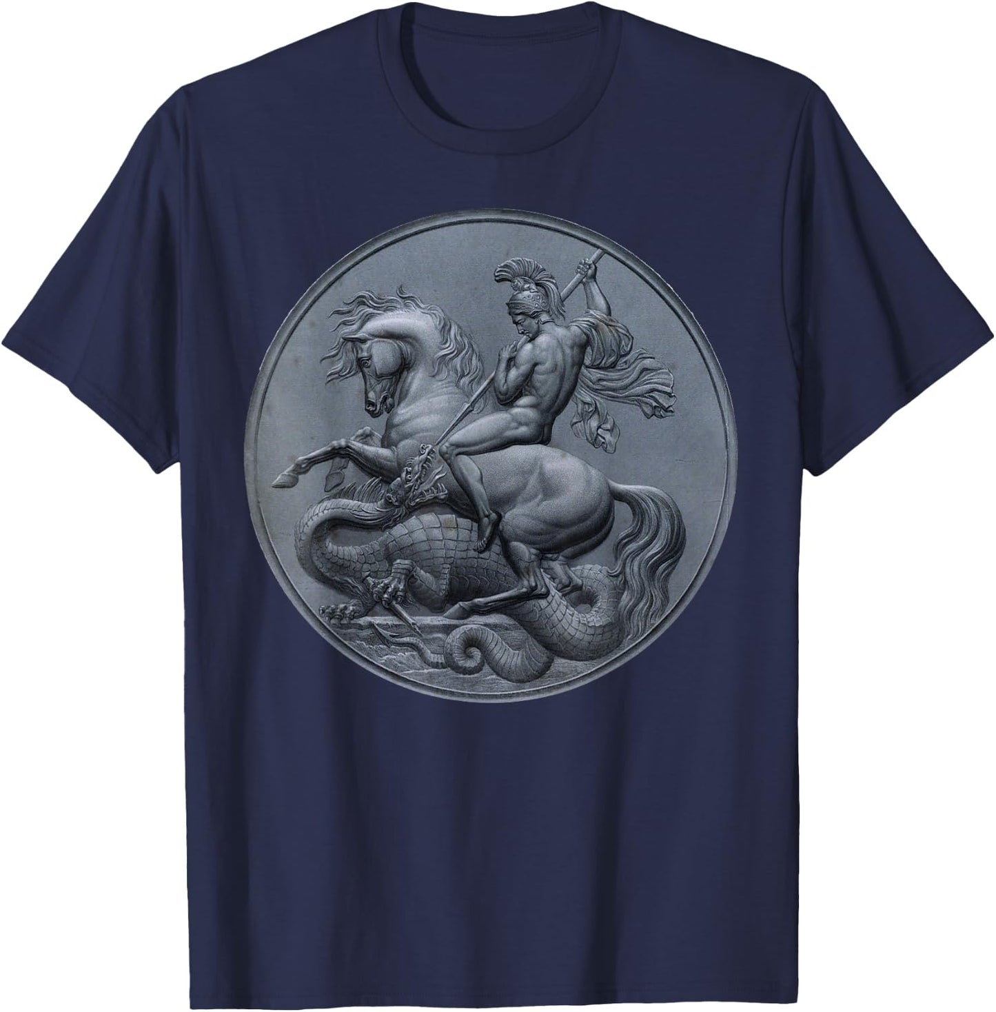 Saint George the Dragon St. George T-Shirt - T-Shirt | Navy