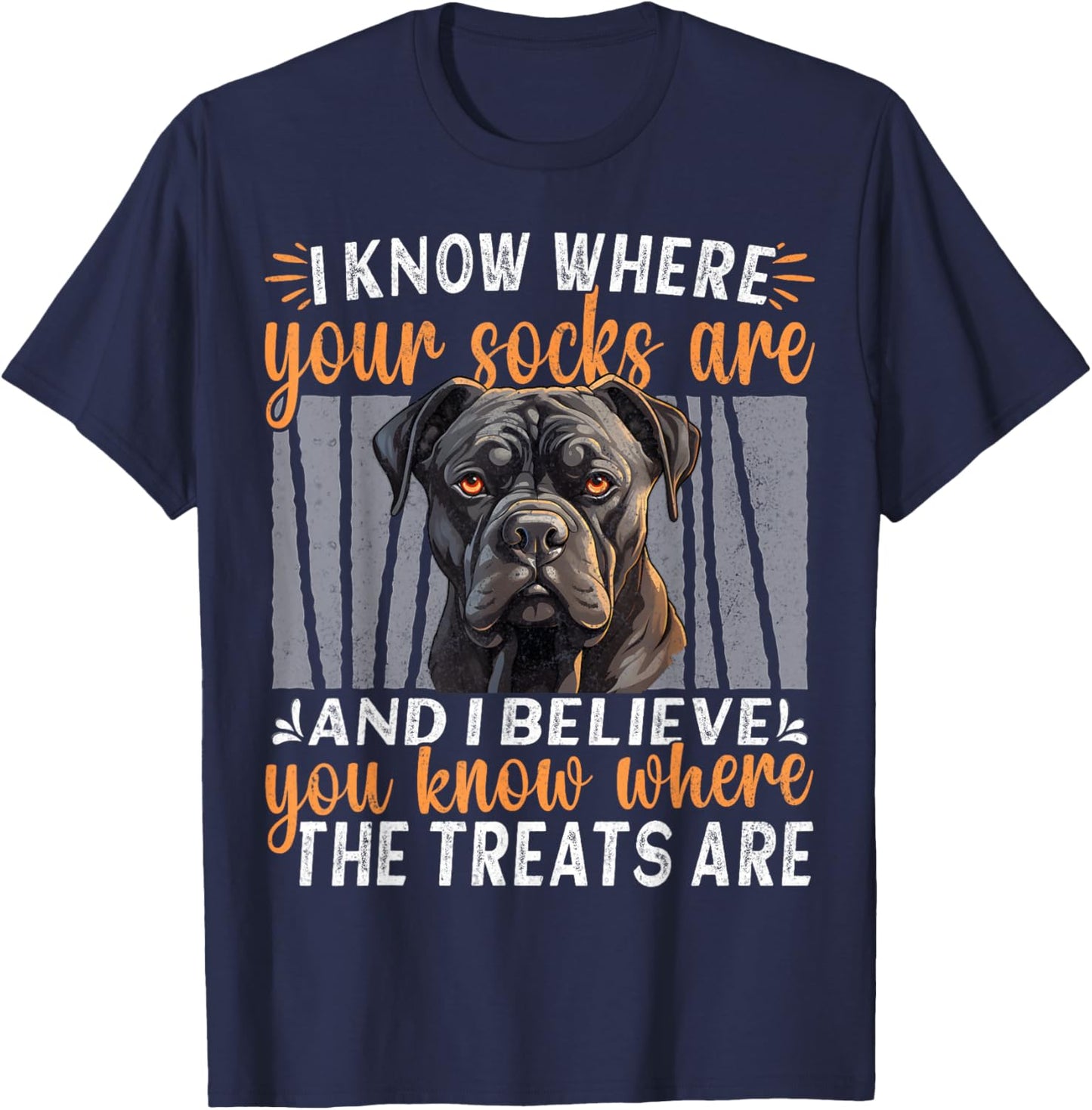 Black Corso Italiano Sayings Owner Outfit Dog Cane Corso T-Shirt - T-Shirt | Navy