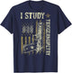I Study Triggernometry Funny Pro Guns Trigonometry Math Gift T-Shirt - T-Shirt | Navy