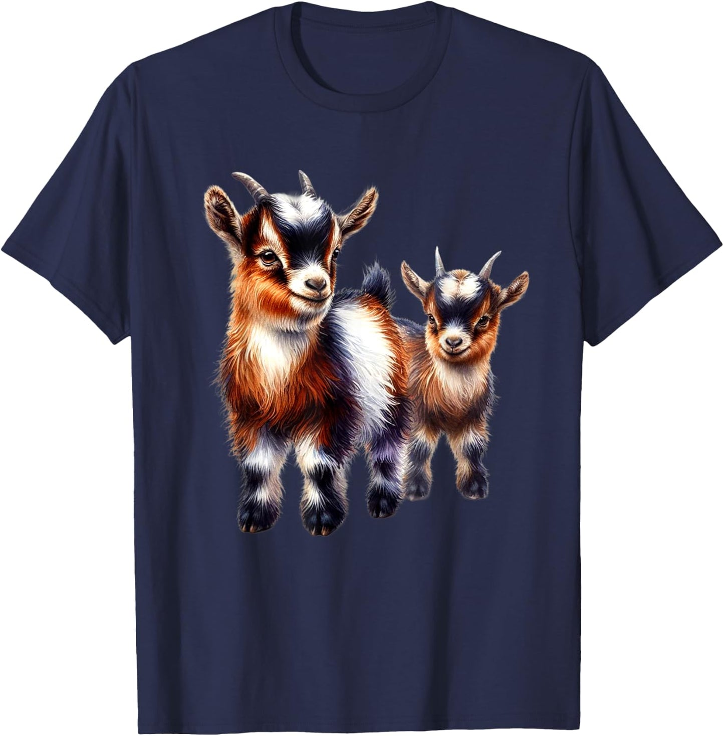 Pygmy Goat Lovers Farm Pygmy Goat Owners Moms Design T-Shirt - T-Shirt | Navy