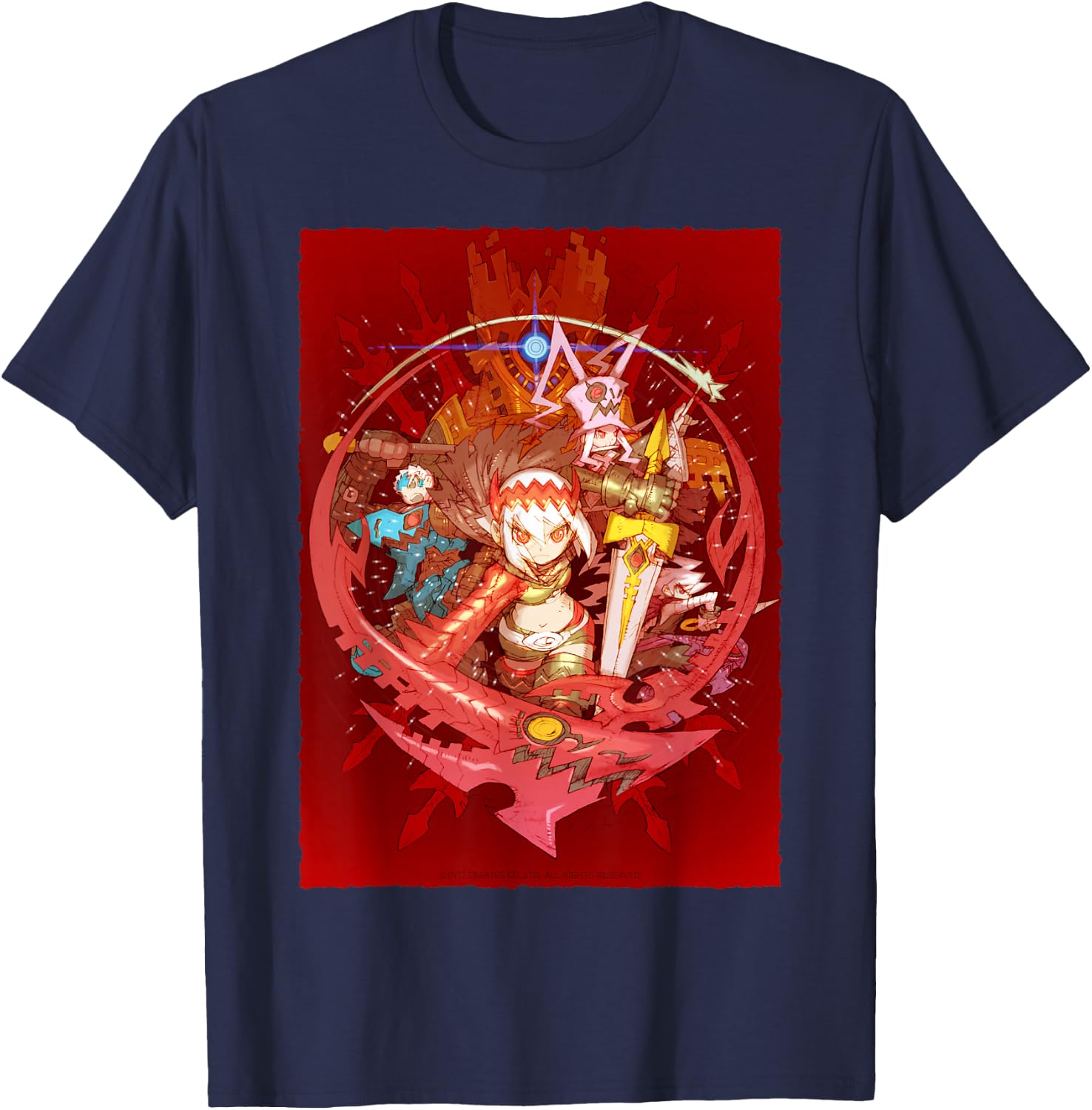 Dragon Marked for Death Package Illustration T-Shirt - T-Shirt | Navy