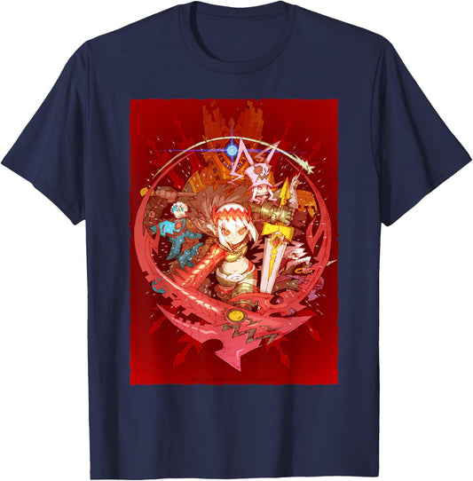 Dragon Marked for Death Package Illustration T-Shirt - T-Shirt | Navy