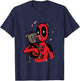 Marvel Deadpool & Wolverine Dogpool Doggy Kisses Doodle T-Shirt - T-Shirt | Navy