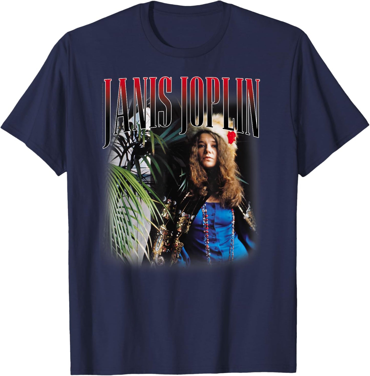 Janis Joplin Baron Homage 60s Rock , black T-Shirt - T-Shirt | Navy