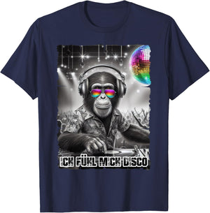Ich Fühl Mich Disco DJ Outfit for Music Fans Malle Party , black T-Shirt - T-Shirt | Navy