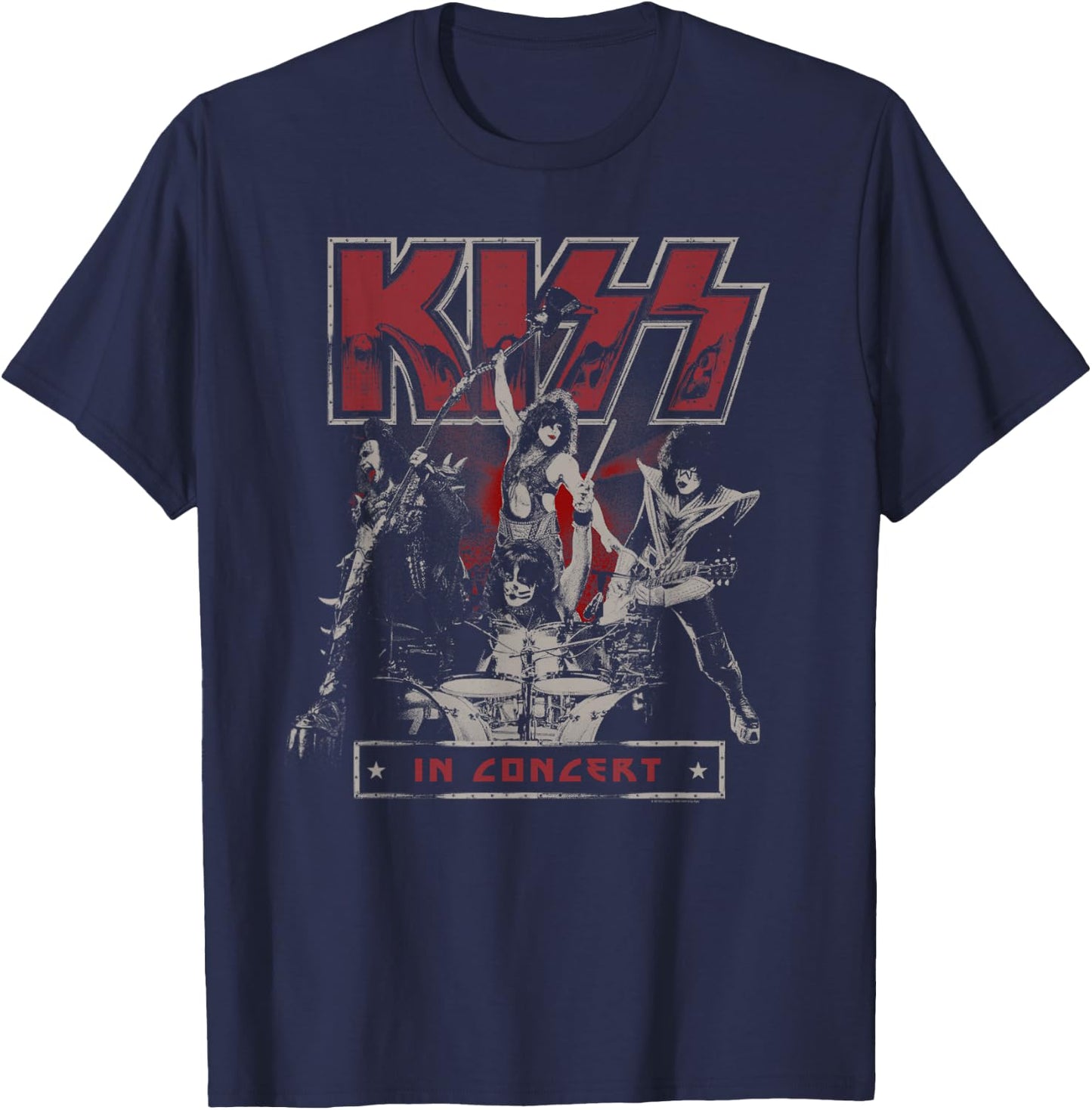 KISS - Live In Concert T-Shirt - T-Shirt | Navy