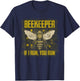 If I Run You Run Retro Vintage Beekeeping Humor Bee Keeper T-Shirt - T-Shirt | Navy