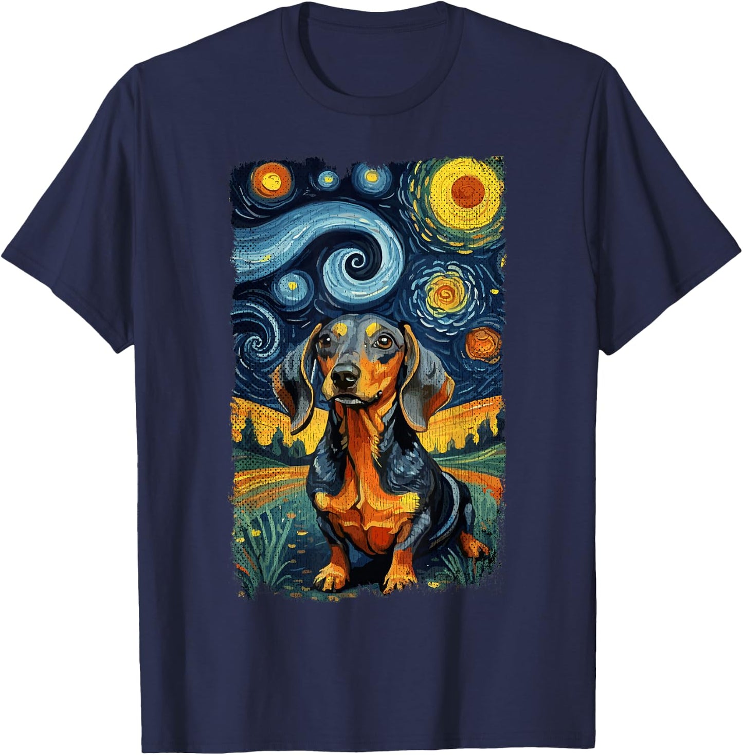 Dachshund Graphic Dog Owner Wiener Dog Lovers T-Shirt - T-Shirt | Navy