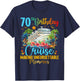 70th Birthday Cruise Trip Making Memories 70th Bday Cruising T-Shirt - T-Shirt | Navy