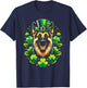 Funny Puppy Shamrock German Shepherd Dog St. Patrick's Day T-Shirt - T-Shirt | Navy