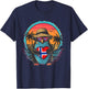 Norway Sunset Penguin Heart Norwegian Pride Norwegian Flag T-Shirt - T-Shirt | Navy