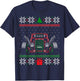 Custom Hot Rod Garage Ugly Christmas Vintage Hotrod Car Guy T-Shirt - T-Shirt | Navy