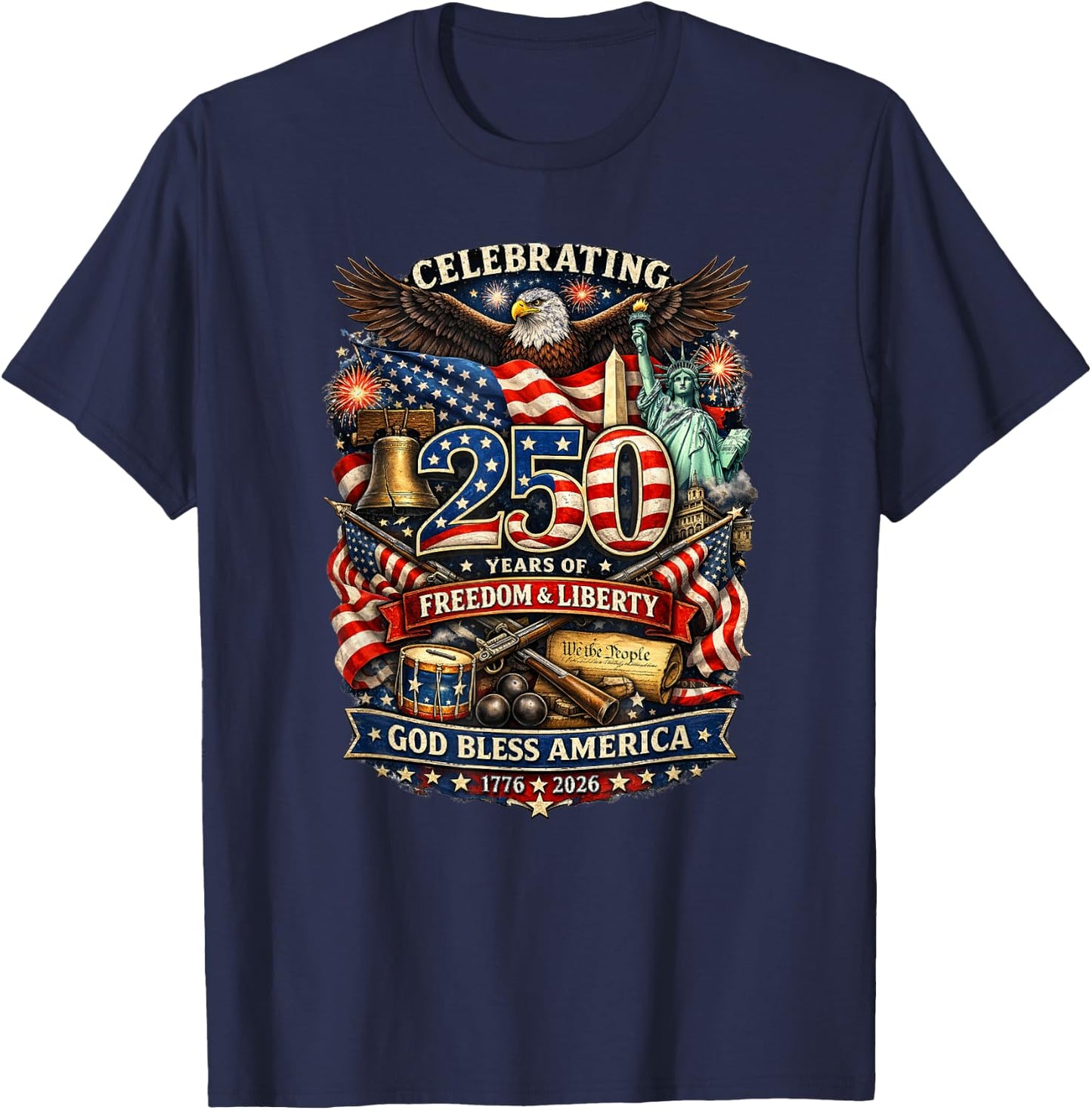 250 Anniversary T-Shirt - T-Shirt | Navy