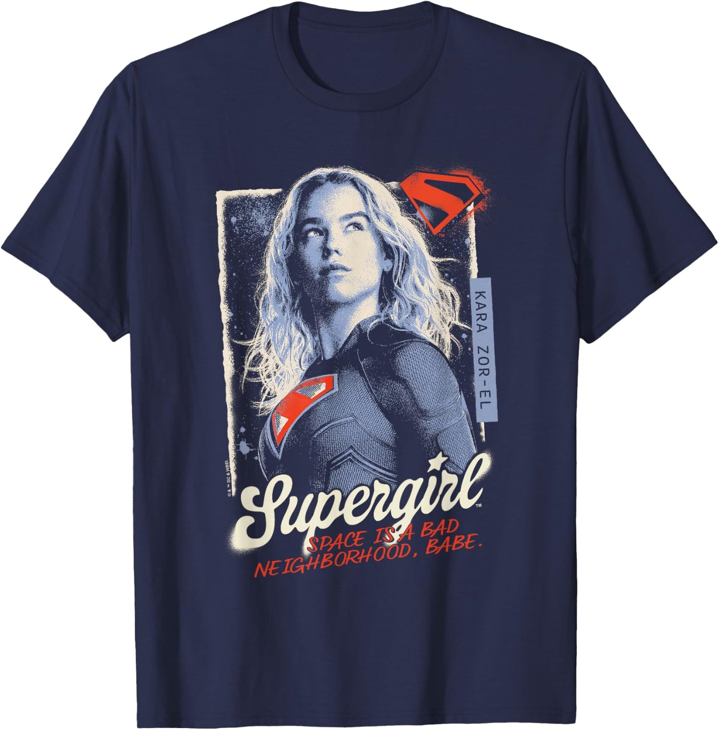 Supergirl 2026 Punk Babe T-Shirt - T-Shirt | Navy