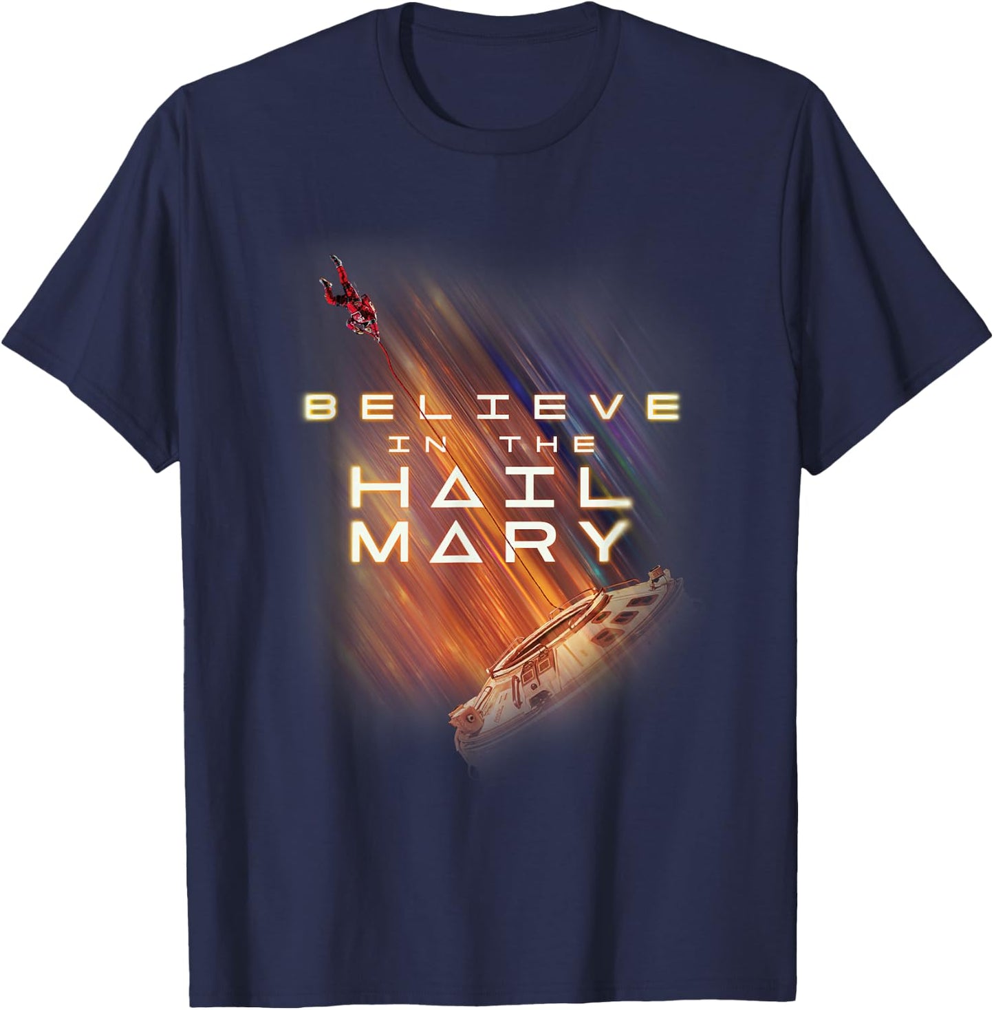 Glaube an das Ave Maria T-Shirt - T-Shirt | Navy