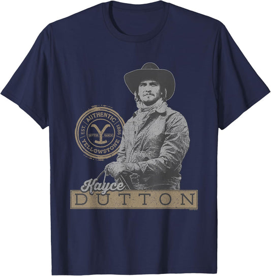 Yellowstone Kayce Dutton T-Shirt - T-Shirt | Navy