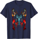 German Shepherd Dog Polygon Face Pet Art German Shepherd T-Shirt - T-Shirt | Navy