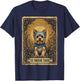 The Yorkshire Terrier Tarot Card T-Shirt - T-Shirt | Navy