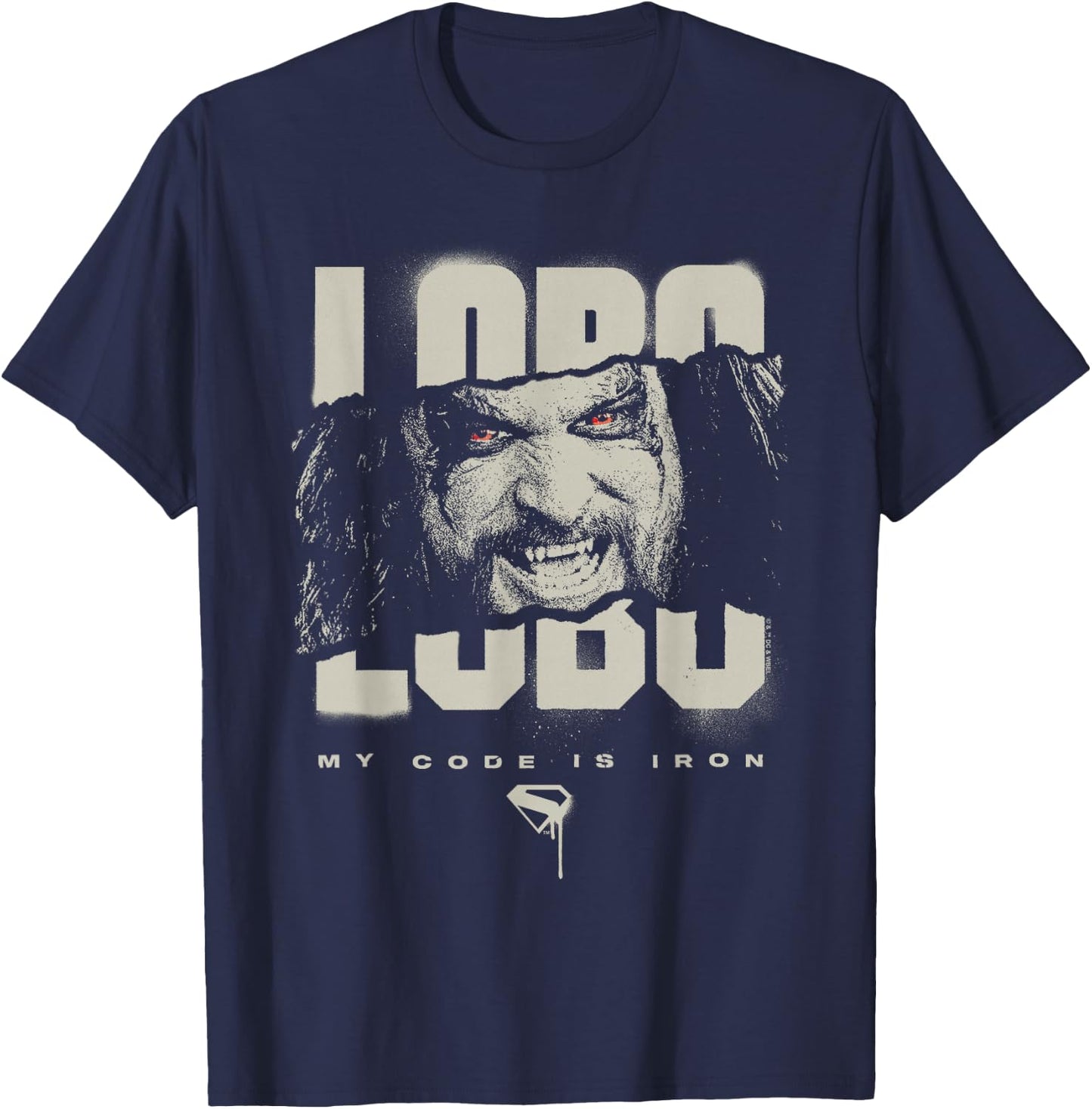 Supergirl 2026 Lobo Code is Iron T-Shirt - T-Shirt | Navy