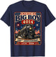 250th Anniversary USA Big Boy 4014 Train Vintage US Flag T-Shirt - T-Shirt | Navy