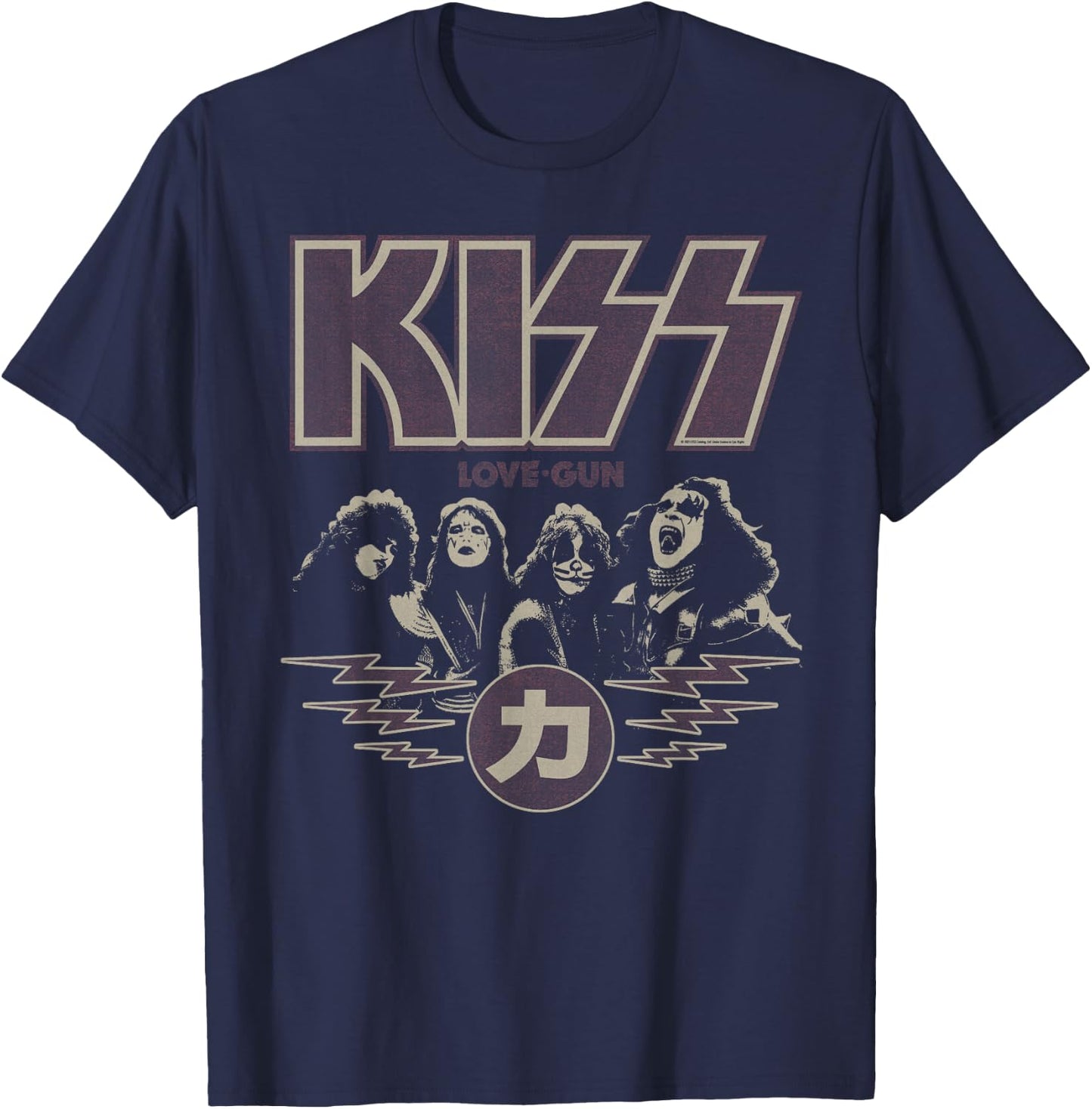 KISS - Love Gun Japan T-Shirt - T-Shirt | Navy