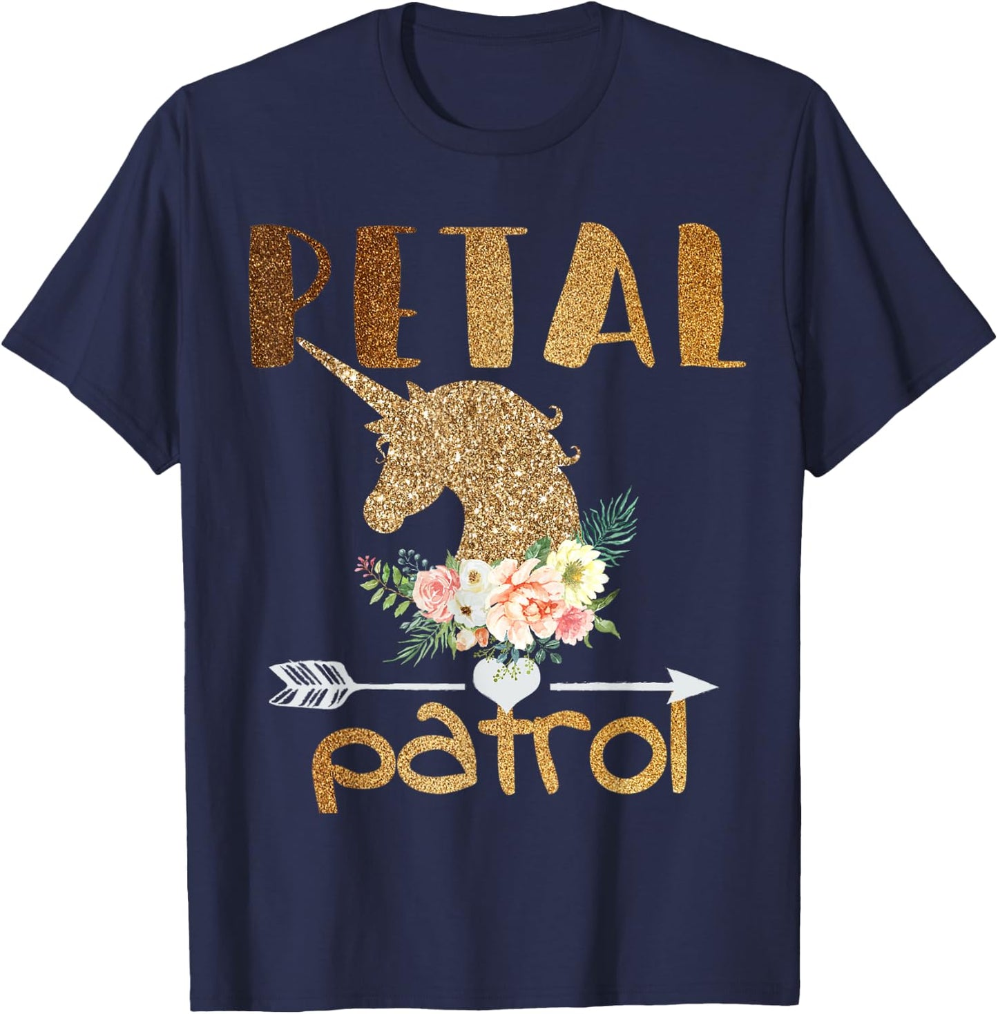 Petal Patrol Wedding Gift Flower Girls Bridal Party Cute T-Shirt - T-Shirt | Navy
