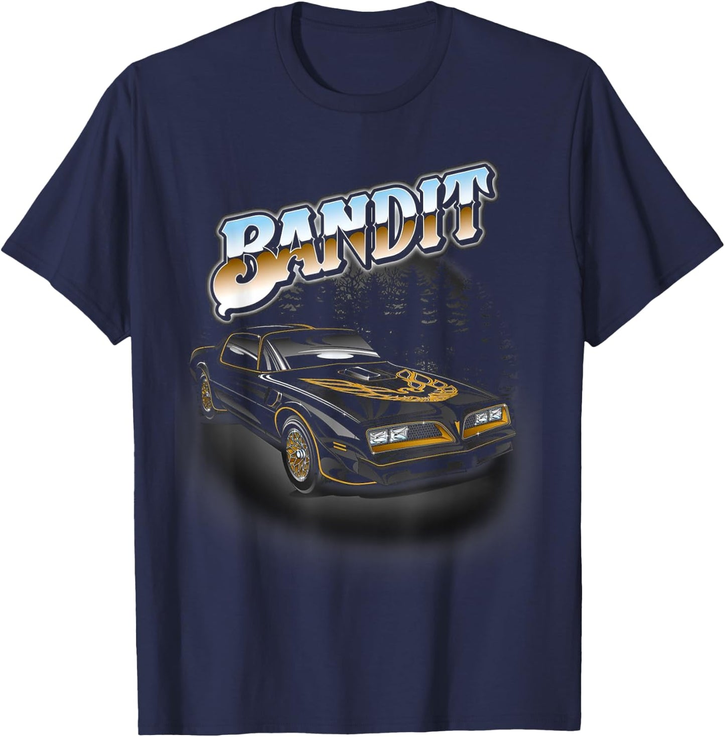 Vintage Bandit 1977 Classic Art Cars Outfits Snowman T-Shirt - T-Shirt | Navy