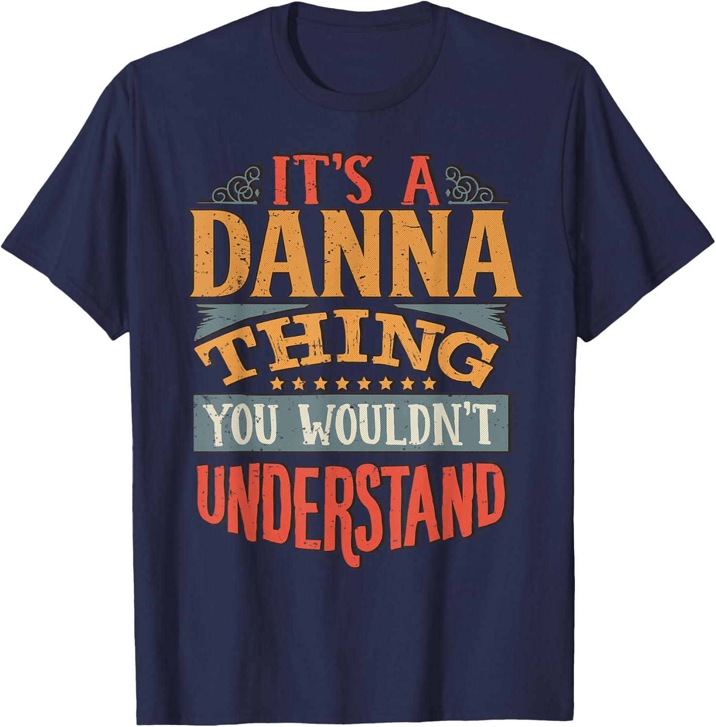 Danna Name T-Shirt - T-Shirt | Navy