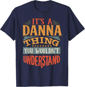 Danna Name T-Shirt - T-Shirt | Navy