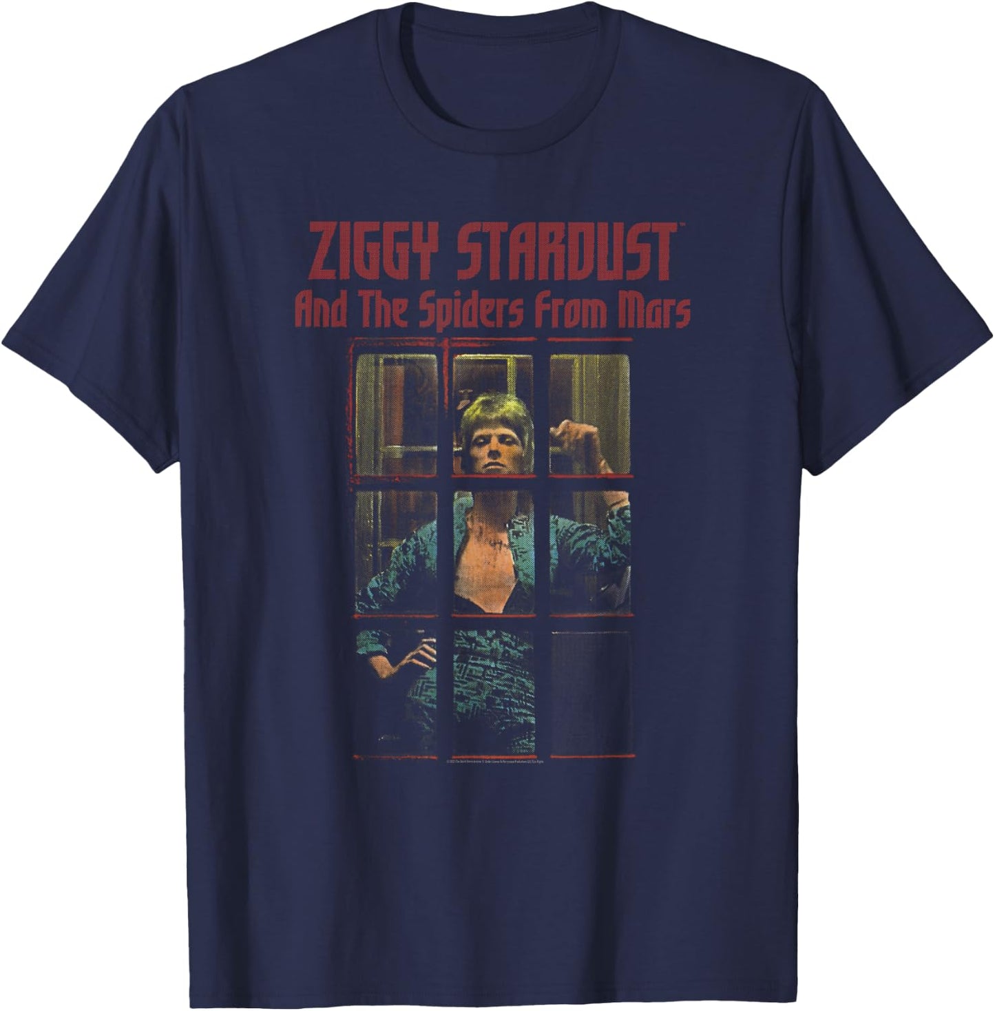 David Bowie - And the spiders of Mars , Black T-Shirt - T-Shirt | Navy