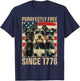 Purrfectly Free Miniature Schnauzer Dog Lover 4th Of July T-Shirt - T-Shirt | Navy