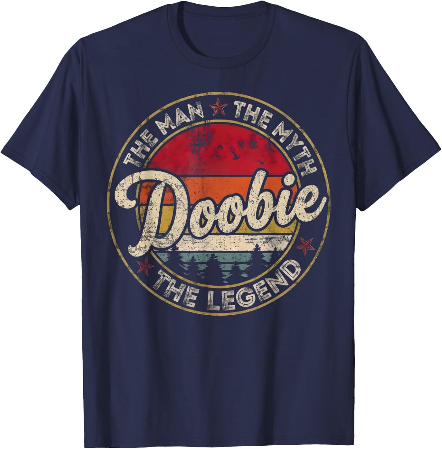 Vintage Doobie Name Retro Classic Gifts Women Kid T-Shirt - T-Shirt | Navy