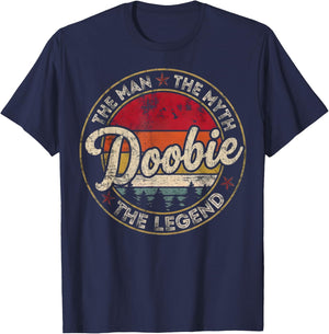 Vintage Doobie Name Retro Classic Gifts Women Kid T-Shirt - T-Shirt | Navy