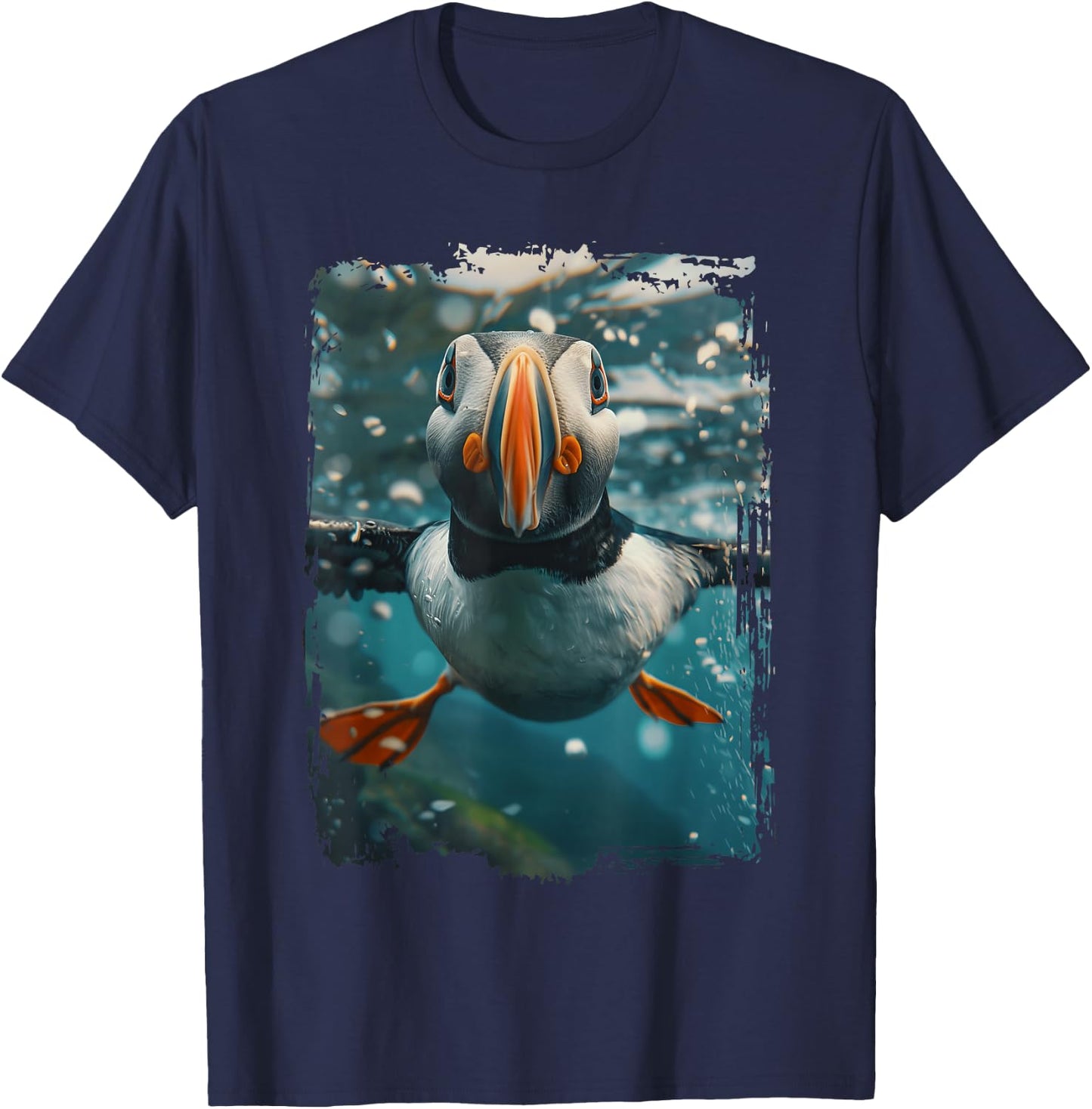 Atlantic Puffin T-Shirt - T-Shirt | Navy