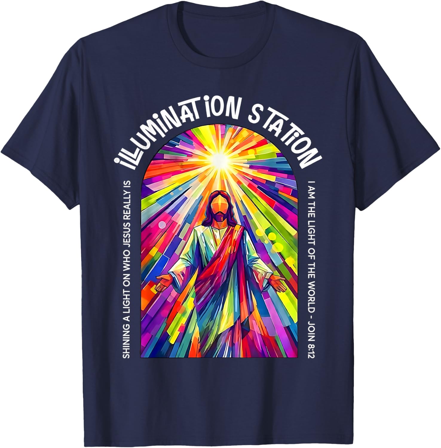 VBSCrew 2026 Illumination-Station Vacation Bible School T-Shirt - T-Shirt | Navy