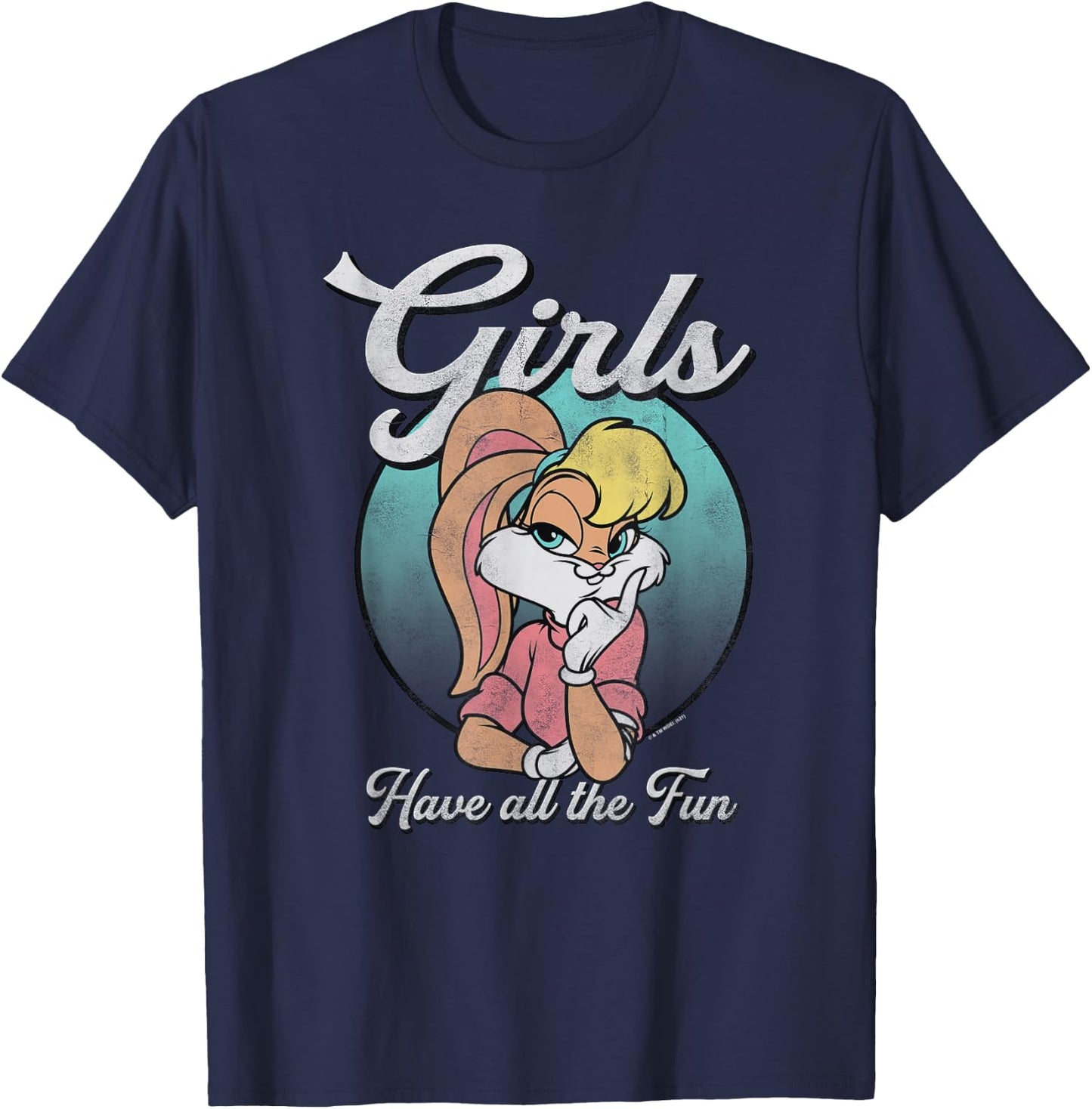 Looney Tunes Lola Bunny Portrait Girls Just Wanna Have Fun T-Shirt - T-Shirt | Navy