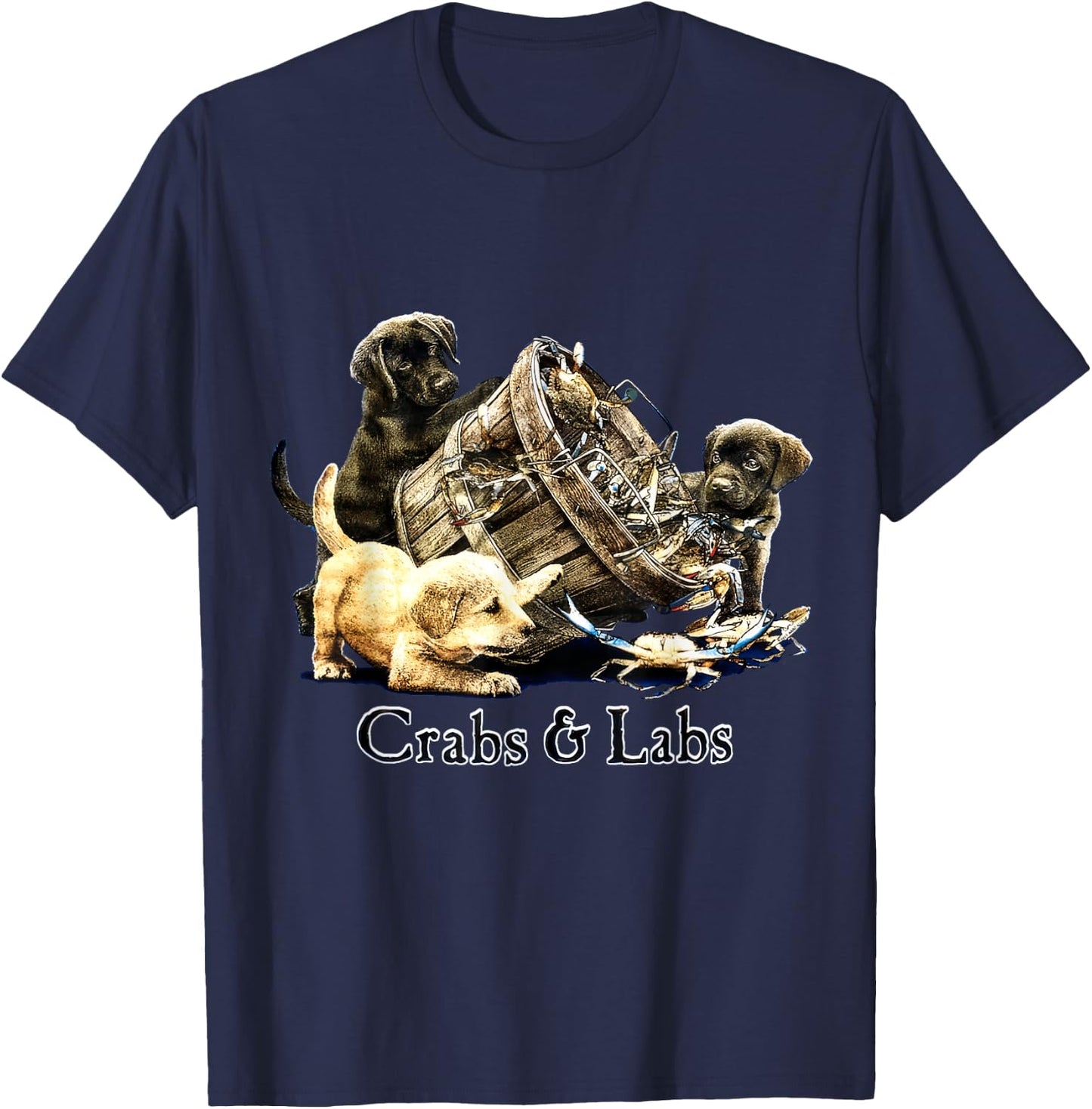 Crabs and Labs T-Shirt - T-Shirt | Navy