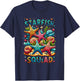 Cute Starfish Squad Ocean Beach Summer Nautical Women Kids T-Shirt - T-Shirt | Navy