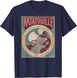 Disney and Pixar's Ratatouille Chef Remy Let's Cook Together T-Shirt - T-Shirt | Navy