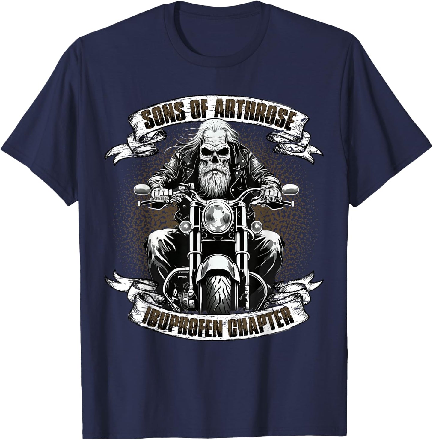 Sons of Arthrose - Ibuprofen Chapter Biker Motorradfahrer T-Shirt - T-Shirt | Navy