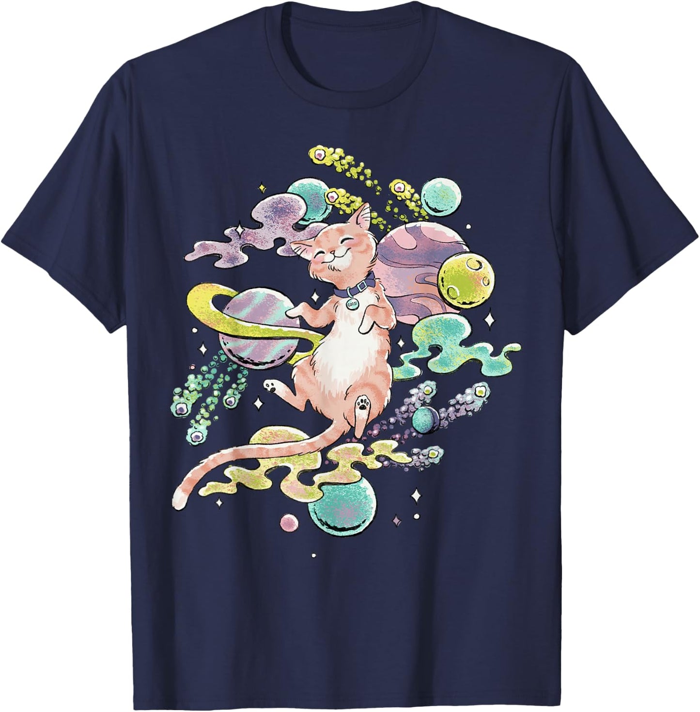 Marvel Captain Marvel Celestial Goose In Space T-Shirt - T-Shirt | Navy